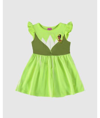 Vestido Infantil Princesas Disney Em Algodão E Tule Malwee Kids