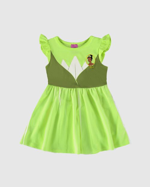 Vestido Infantil Princesas Disney Em Algodão E Tule Malwee Kids