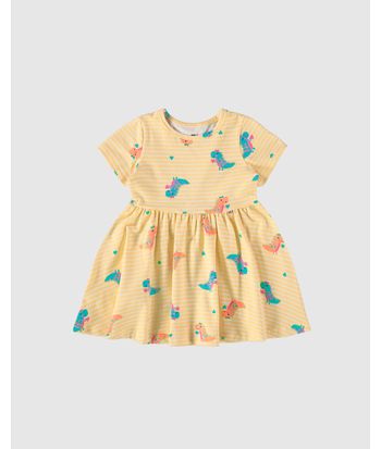 Vestido Infantil Rodado Em Algodão Malwee Kids