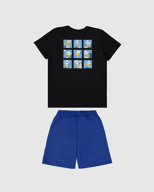 Conjunto Infantil Menino Estampa Frente E Costas Pato Donald Malwee Kids