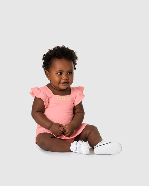 Vestido Infantil Evasê Estampa + Glitter Em Malha Texturizada Malwee Kids