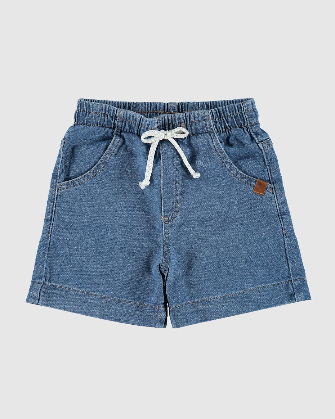 Shorts jeans shops com cadarço