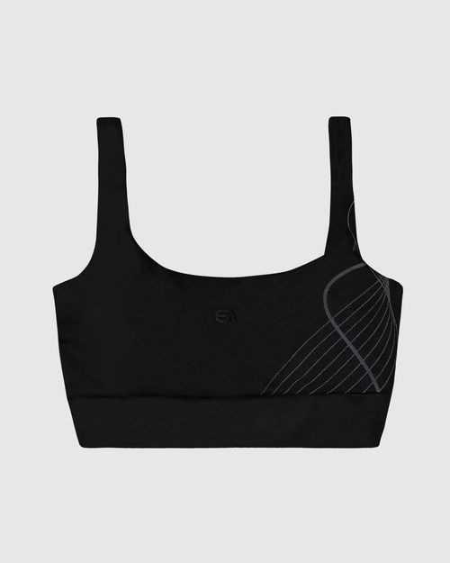 Top Regata Esportivo Estampa Refletiva TECNOLOGIA LYCRA® BLACK - ENFIM