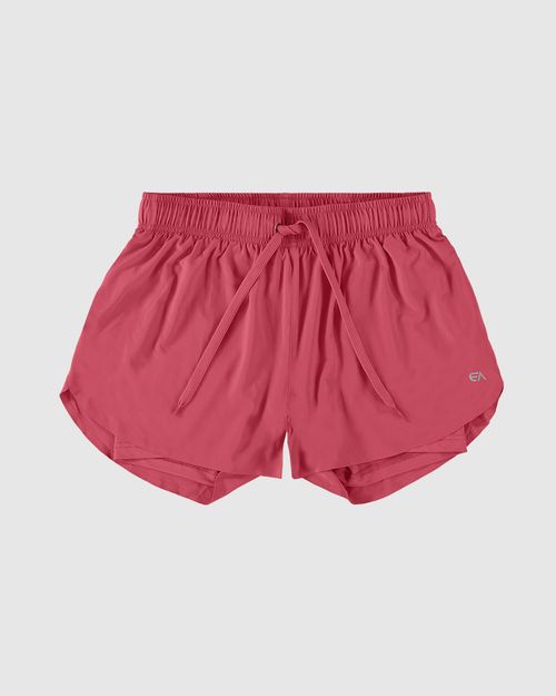 Shorts Duplo Feminino Cadarço Frontal Em Tafetá  - ENFIM