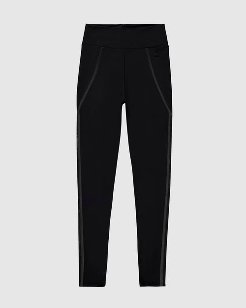Calça Legging Recorte Tule Em Malha Dry E Proteção UV50+ - ENFIM