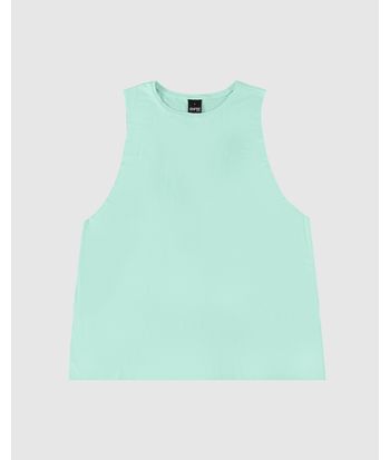 Regata Feminina Alongada Fenda Lateral Em Viscose Stretch - ENFIM