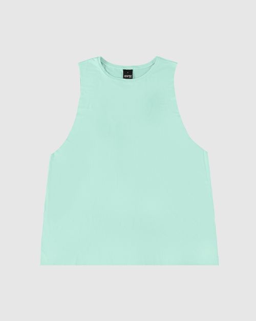 Regata Feminina Alongada Fenda Lateral Em Viscose Stretch - ENFIM