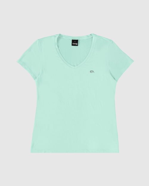 Blusa Slim Feminina Manga Curta Em Viscose Stretch - ENFIM