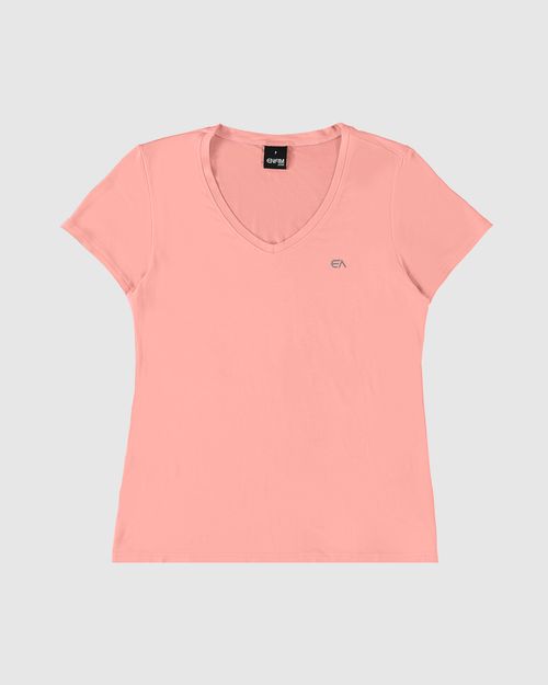 Blusa Slim Feminina Manga Curta Em Viscose Stretch - ENFIM