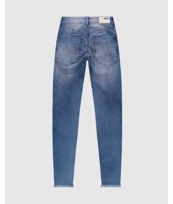 Calça Skinny Feminina Push Up Cintura Média Em Jeans Com Elastano - ENFIM