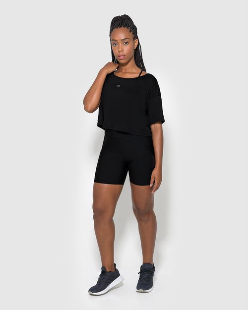 Blusa Box Feminina Decote Redondo Em Malha Com Proteção UV50+ - ENFIM