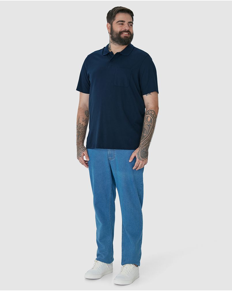 メンズウェア BRIEFING FD MS PILE POLO RF DENIM BLUE M POLO MASCULINA AZUL JEANS - Aduana