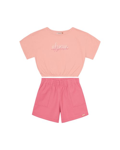 Conjunto Menina Always Stylish Em Algodão - Carinhoso