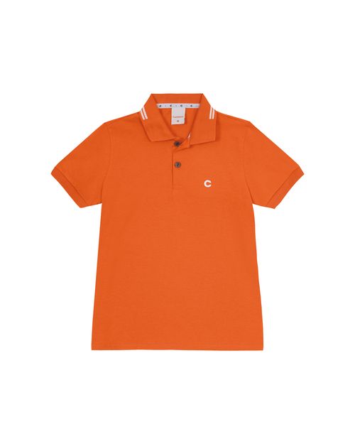 Camisa Polo Menino Peitilho Frontal Em Algodão - Carinhoso