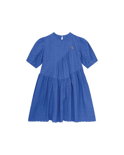 Vestido Menina Com Babados Em Laise De Algodão - Carinhoso