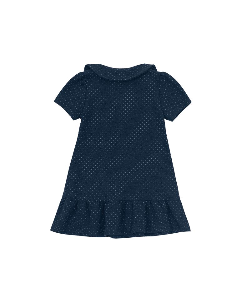 Vestido Polo Menina Com Bordado Em Piquet Losango - Carinhoso