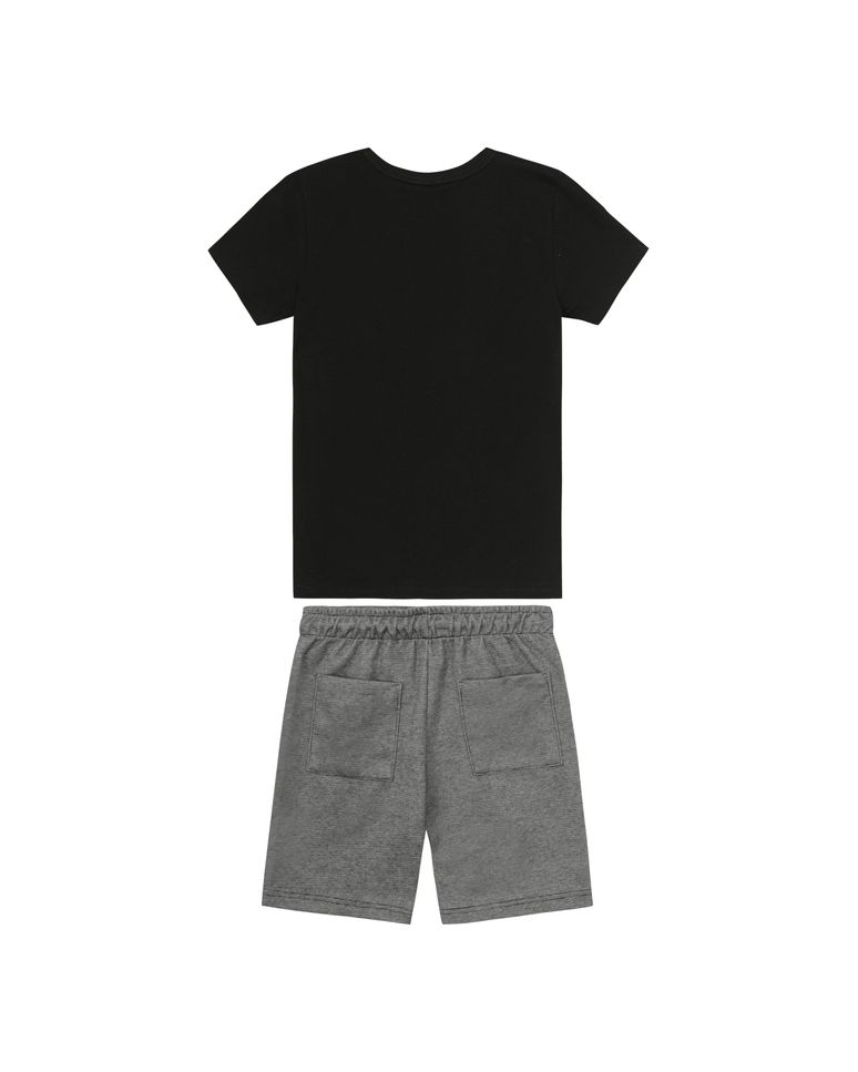 Conjunto Menino Camiseta Bolso Funcional Em Algodão - Carinhoso