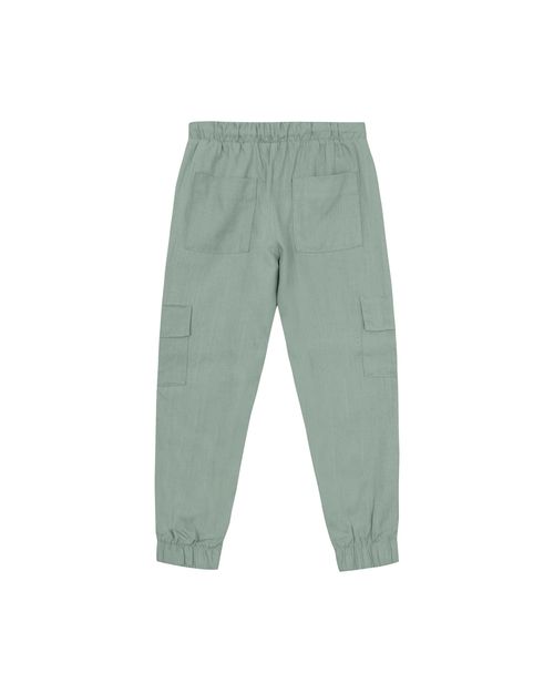 Calça Menino Jogger Cargo Em Viscolinho Texturizado - Carinhoso