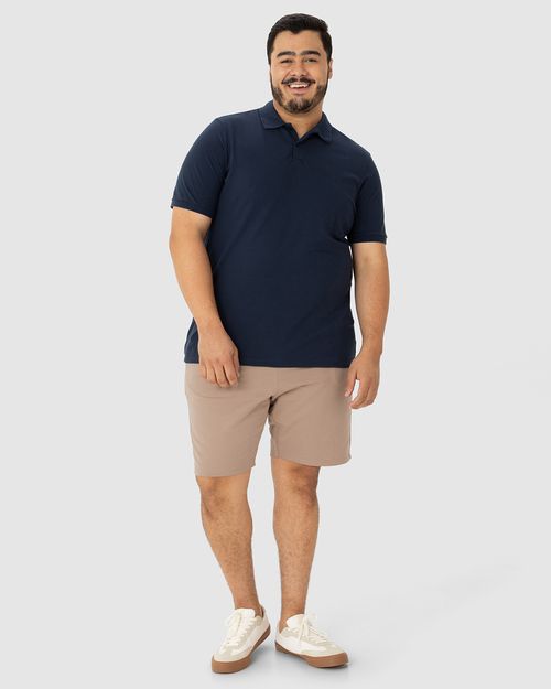 Bermuda Básica Masculina Plus Size Em Moletom Sem Flanela