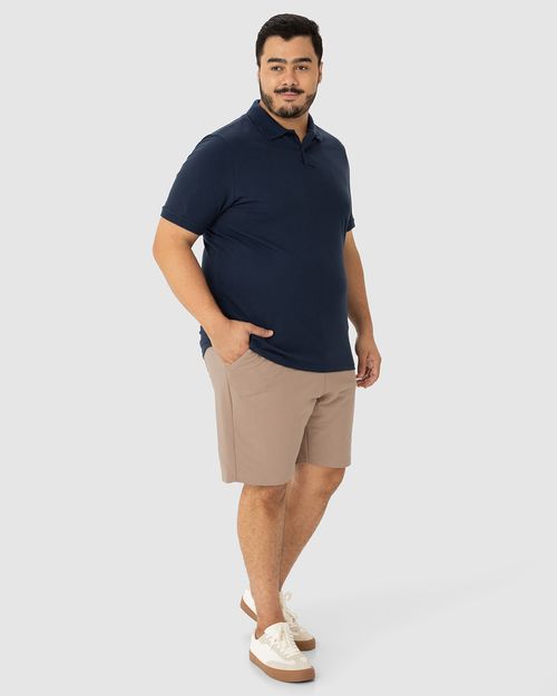 Bermuda Básica Masculina Plus Size Em Moletom Sem Flanela