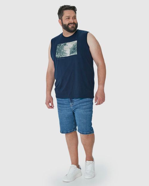 Regata Masculina Plus Size The World Is Waiting For You Em Algodão