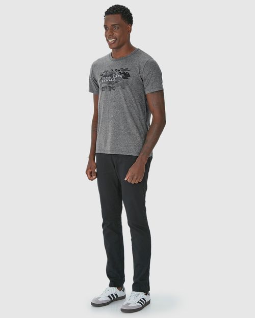 Camiseta Masculina Manga Curta Inhale And Exhale Em Algodão
