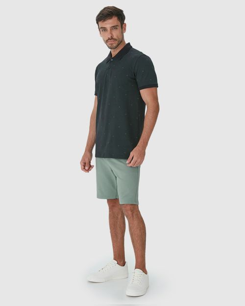 Bermuda Masculina Bolso Posterior Em Moletom Sarjado
