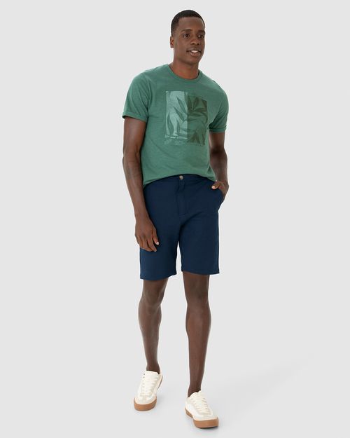 Bermuda Masculina Bolso Posterior Em Moletom Sarjado