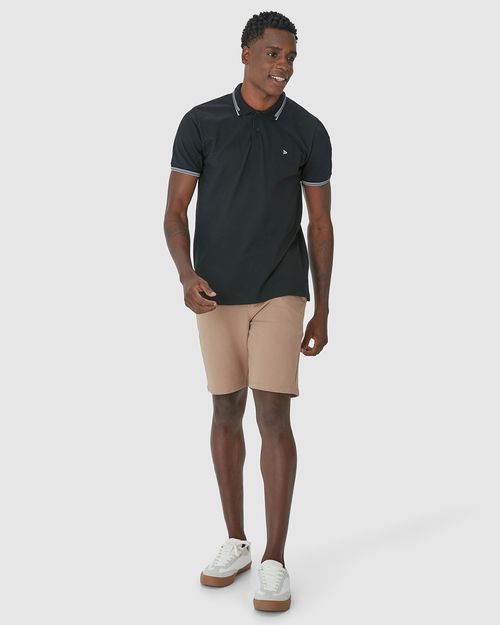 Bermuda Masculina Bolso Posterior Em Moletom Sarjado