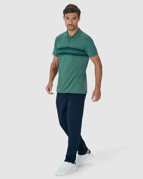 Calça Masculina Slim Bolsos Funcionais Em Moletom
