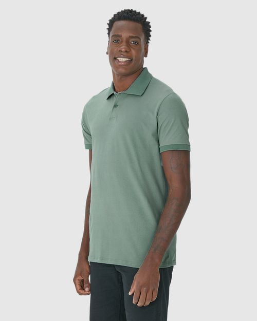 Camisa Polo Básica Masculina Gola Esporte Piquet Stretch