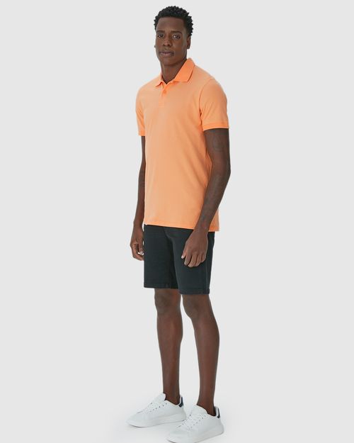 Camisa Polo Básica Masculina Gola Esporte Piquet Stretch