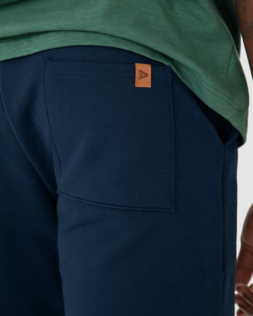Bermuda Masculina Bolso Posterior Em Moletom Sarjado