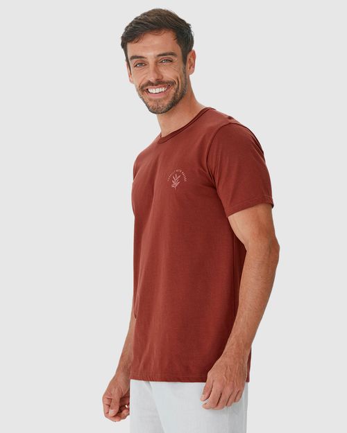 Camiseta Masculina Decote Redondo Connect With Nature Em Algodão