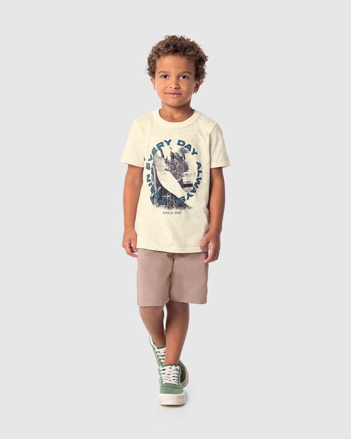 Camiseta Infantil Menino Train Every Day Always Em Malha Botonê Malwee Kids