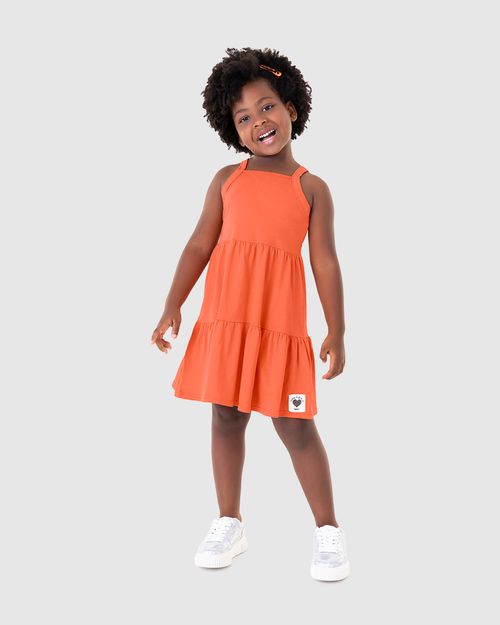 Vestido Infantil Marias Alça Fina Em Algodão Malwee Kids