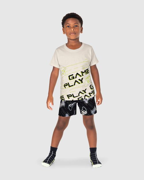 Pijama Infantil Menino Game Play Em Algodão Malwee Kids
