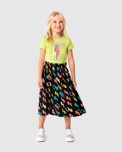 Conjunto Infantil Menina Always Funny Em Algodão Malwee Kids