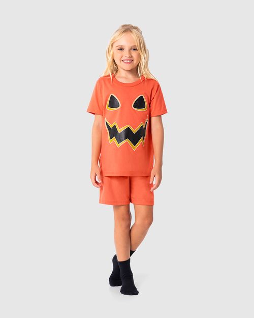Pijama Infantil Unissex Halloween Em Algodão Malwee Kids