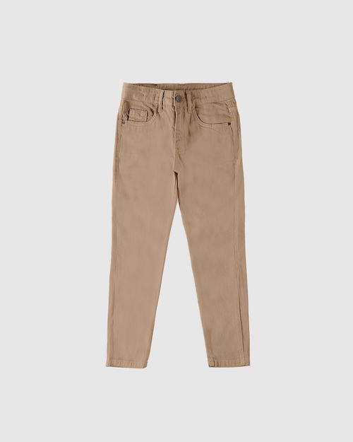 Calça Infantil Menino Skinny Cós Ajustável Sarja Com Elastano Malwee Kids