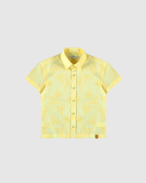 Camisa Infantil Menino Manga Curta Em Algodão Texturizado Malwee Kids