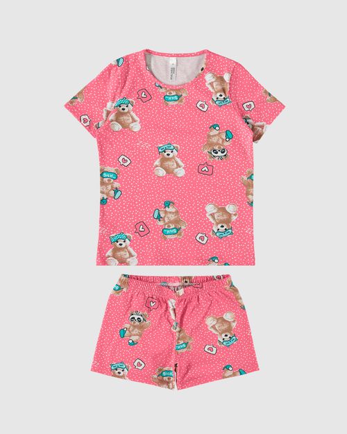 Pijama Infantil Menina Estampa Brilha No Escuro Em Algodão Malwee Kids