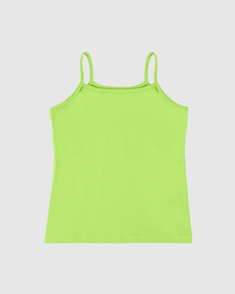 Regata Infantil Menina Alça Fina Em Algodão Malwee Kids