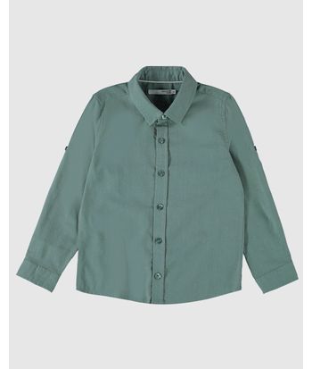 Camisa Infantil Menino Manga Longa Em Tricoline Malwee Kids