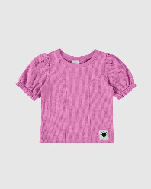 Blusa Infantil Menina Box Em Malha Texturizada Malwee Kids