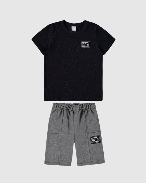 Conjunto Infantil Menino Camiseta Em Malha Botonê Malwee Kids