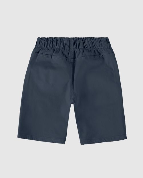 Bermuda Infantil Menino Cadarço Frontal Em Sarja Com Elastano Malwee Kids