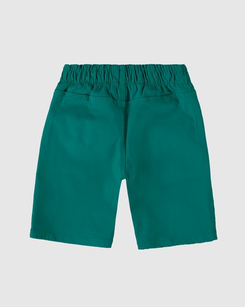 Bermuda Infantil Menino Cadarço Frontal Em Sarja Com Elastano Malwee Kids