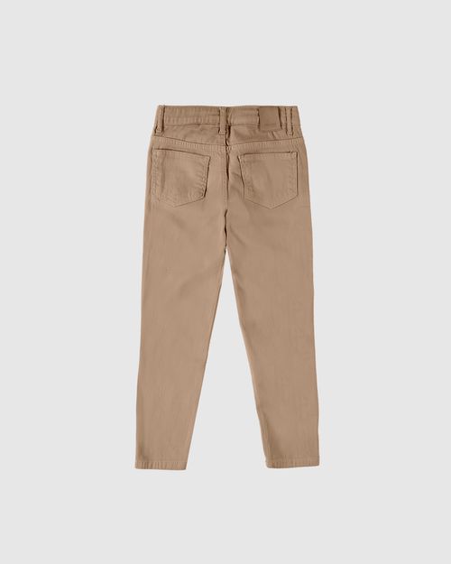 Calça Infantil Menino Skinny Cós Ajustável Sarja Com Elastano Malwee Kids