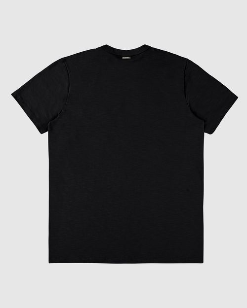 Camiseta Masculina Regular Bolso Peitoral Em Malha Flamê - ENFIM